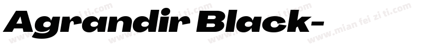 Agrandir Black字体转换